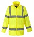 Portwest Uh440 Men S Lightweight Waterproof Hi Vis Reflective Rain Jacket Yellow 5x-large 