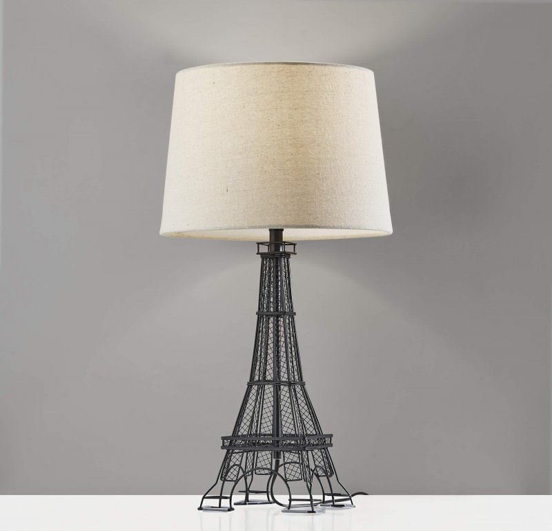 Adesso Sl5001-01 Eiffel Tower Table Lamp Black