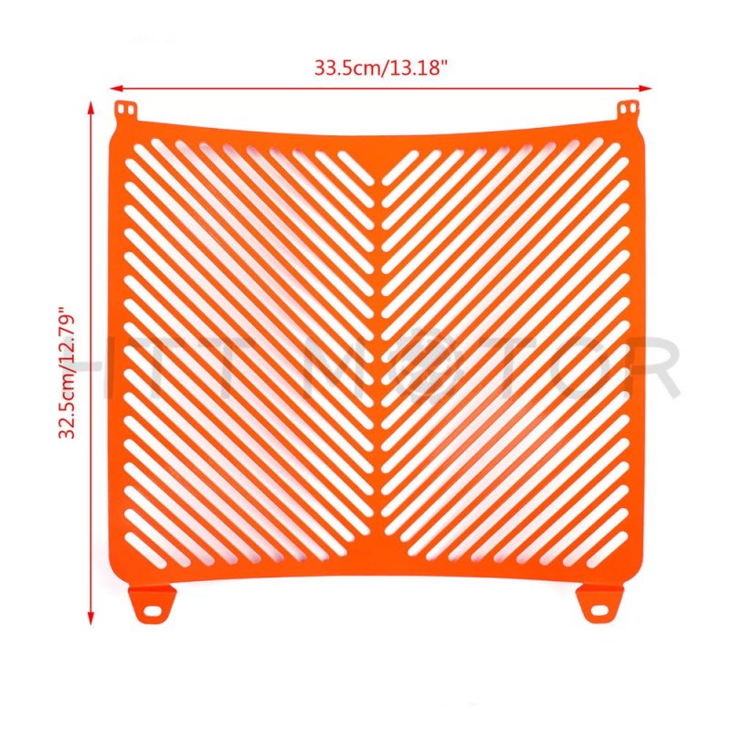 Radiator Grille Cover Guard Shield Protector For Ktm Rc8 2008-2016 And Rc8r 2011-2016 Orange Stainless Steel Front