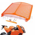 Radiator Grille Cover Guard Shield Protector For Ktm Rc8 2008-2016 And Rc8r 2011-2016 Orange Stainless Steel Front