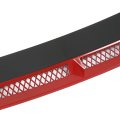 Front Bumper Lip Spoiler 3pcs Universal Fit Red Abs Plastic Body Kit Wing Car Exterior Modification