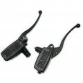 Left Right Pair Universal Motorcycle Handlebars Hydraulic Brake Clutch Levers Master Cylinder Black 7 8 22mm