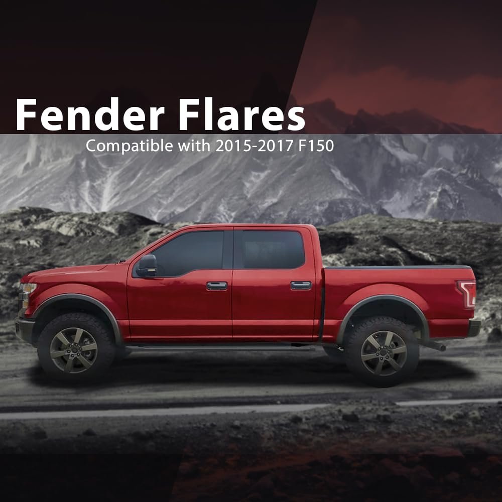 Fender Flares For Ford F150 2015-2017i Replacement Factory Style Black 4 Pcs