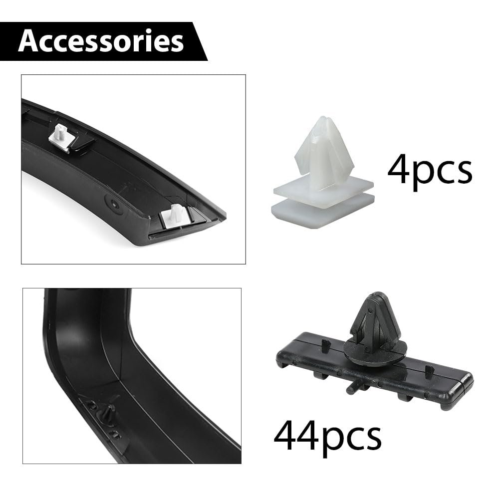 Fender Flares For Ford F150 2015-2017i Replacement Factory Style Black 4 Pcs