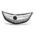 Ac1200116 Factory Style Front Bumper Upper Grill Grille Assembly With Moulding Frame For Acura Rdx 2013-2015 Chrome Black 