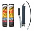 Mytee Products Lever Handle Grease Gun 10 000 Psi W Blaster Extra Tacky Red 