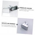 Jojofuny 3 Pcs Shower Fixed Base Hand Held Holder Adjustable Head Toilet Hose Metal Bathroom Sprayer Supporter Toiletries Abs