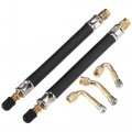 Tire Valve Extension 2pcs 5 91 Inflator Adaptor With 3pcs Brass 45 90 135 Multi Degree Stem Set 