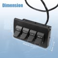 X Autohaux 1 Set In-dash Auxiliary Upfitter Switch Kit For Ford F250 F350 F450 F550 2008 2009 2010 9c3z14a303a 9c3z-14a303-a