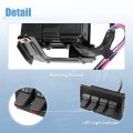 X Autohaux 1 Set In-dash Auxiliary Upfitter Switch Kit For Ford F250 F350 F450 F550 2008 2009 2010 9c3z14a303a 9c3z-14a303-a