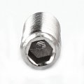 Uxcell M4 X 14mm Cone Point Hex Socket Set Grub Screw Silver Tone 50 Pcs