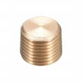 Uxcell Brass Pipe Fitting Hex Counter Sunk Plug 1 8npt Male Socket Drive Countersunk Plugs 10pcs