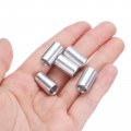 Uxcell 5pcs Aluminum Spacer 1 4 Bore X 3 8 Od 5 Length Screw Standoff Bushing Plain Finish Round Metal For Id Screws Bolts And