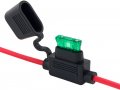Vixen Horns 30a In-line Standard Ato Blade Fuse With Waterproof Holder Bundle Of Five Fuses Vxa7030-5 
