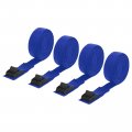 Tie Down Straps 4pcs Adjustable Buckle Lashing 16 4 X 1 Cinch Strap For Luggage Packing Cargo Trucks Dark Blue 