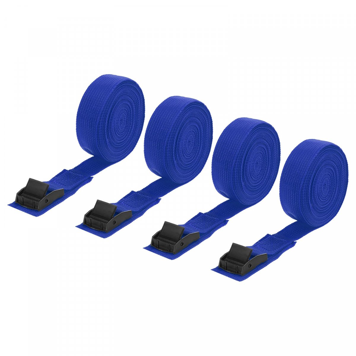 Tie Down Straps 4pcs Adjustable Buckle Lashing 16 4 X 1 Cinch Strap For Luggage Packing Cargo Trucks Dark Blue