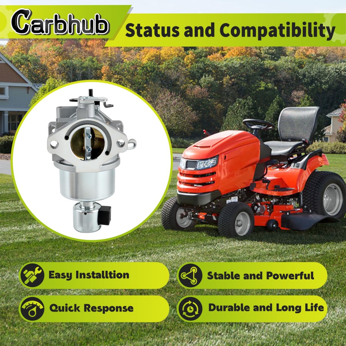 594605 Carburetor For Single Cylinder Engine Fits 792768 591734 594603 Replacement Carb Lawn Mower