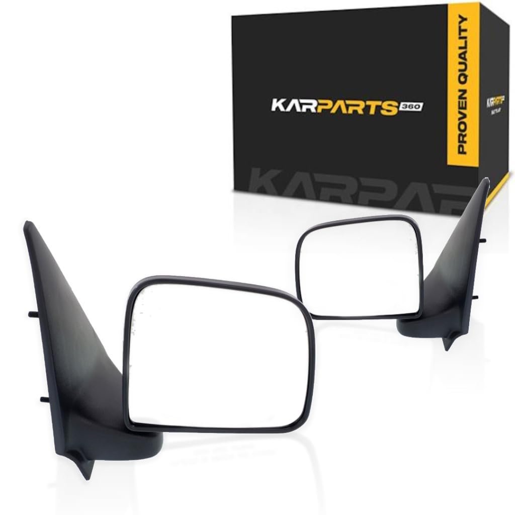 Door Mirrors For Mazda B2500 1998 Driver And Passenger Side Pair Textured Black Manual Adjust Folding Paddle Style Fo1320156