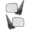 Door Mirrors For Mazda B2500 1998 Driver And Passenger Side Pair Textured Black Manual Adjust Folding Paddle Style Fo1320156