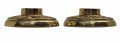 Renovators Supply Manufacturing Brass Victorian Door Knob Rossettes Pair 2 W Backplate Traditional Cabinet Back Plate Hardware 