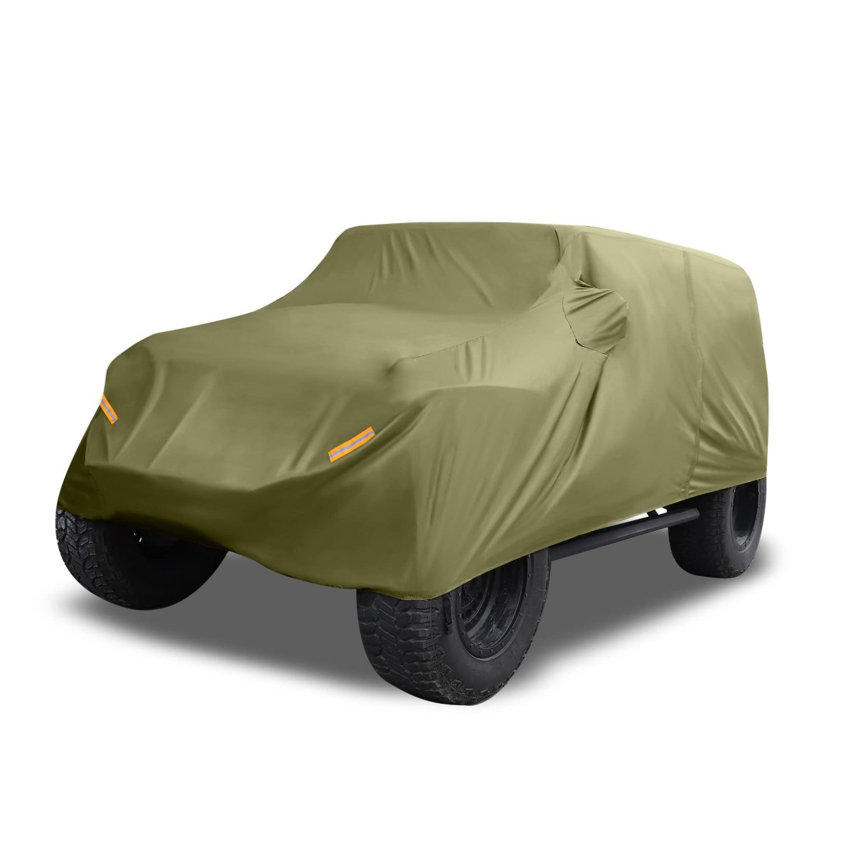 Suv Car Cover Fit For Jeep Wrangler Jk Jl 2 Door 2007-2021 Outdoor Waterproof Sun Rain Dust Wind Snow Protection 210d Oxford