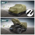 Suv Car Cover Fit For Jeep Wrangler Jk Jl 2 Door 2007-2021 Outdoor Waterproof Sun Rain Dust Wind Snow Protection 210d Oxford