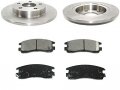 Rear Ceramic Disc Brake Pad And Rotor Kit Compatible With 2000-2005 Buick Lesabre 