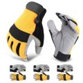 Auto Dynasty Universal 2 Pair Yellow Tap Freely Working Gloves With Flexible Wrist Cuff For Diy Projects Gardening Outdoor 