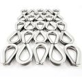 25 1 2 13mm Stainless Steel Wire Rope Cable Thimbles 
