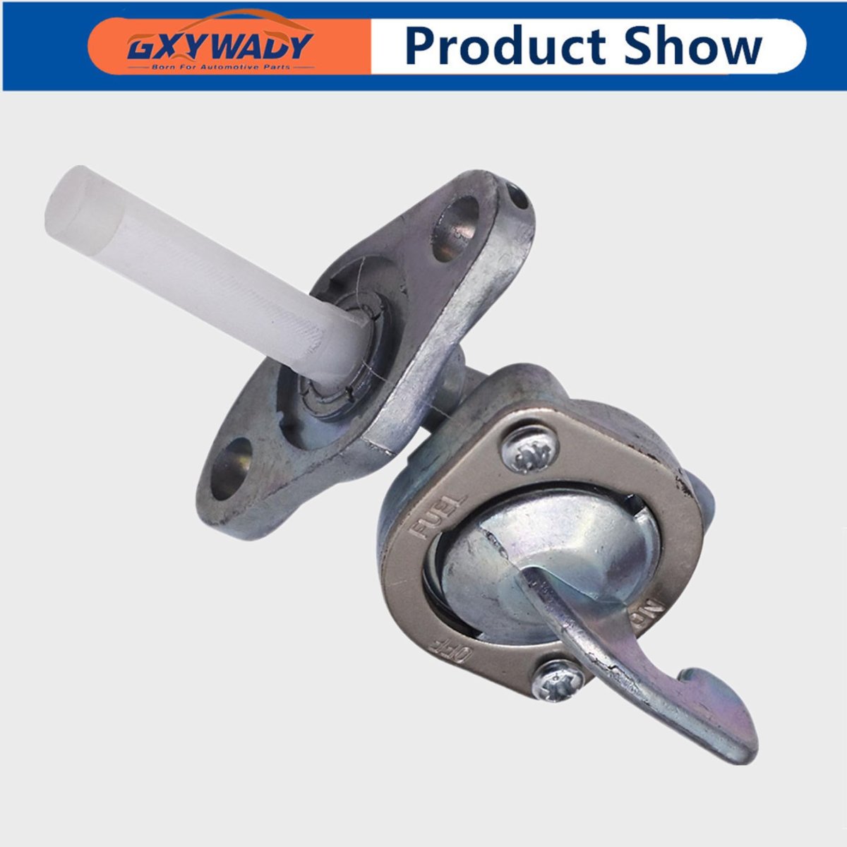Motorcycle Fuel Petcock Valve Tank Switch For Suzuki Rm125 Rm250 Rm250z Rmz250 2001 2009 Replaces Part 44300 37f10 Silver