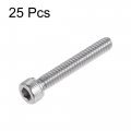 Uxcell 10-24x1-1 4 Hex Socket Head Cap Screw Bolts 304 Stainless Steel Polished 25pcs