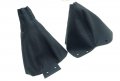 Autoguru Manual Shift Boot E-brake Set Synthetic Leather Black Made For Nissan 300zx 90-96 