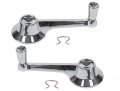 Auto Krafters Chrome Window Regulator Handles 1963-64 Galaxie Country Sedan 500 Left Right Pair Ebc3az-6223342pr 