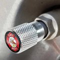 Tricktoppers Polhed Silver Billet Knurled Aluminum Tire Wheel Valve Stem Dust Caps For Cars Trucks Trailers Suv S Rv S
