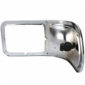 Hecasa Corner Light Headlight W Park Left Compatibleith 2000-2015 Ford F650 F750 Headlamp W Chrome Bezel Driver Side