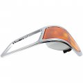 Hecasa Corner Light Headlight W Park Left Compatibleith 2000-2015 Ford F650 F750 Headlamp W Chrome Bezel Driver Side