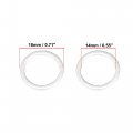 X Autohaux 15pcs Oil Drain Plug Washer Gaskets Universal Engine Crush Washers 14x18x1 5mm 0 55 X0 71 06