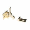 Rok Hardware Extra Heavy Duty Elbow Latch Cabinet Door Window Catch Brass Finish With Screws 