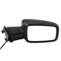 Black Right Side Mirror Fit For 2011-2013 Ram 1500 Textured Glass Manual Folding Heated Turn Signal 