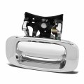 Auto Dynasty Rear Tailgate Handle Bezel For Chevy Silverado Gmc Sierra 1500 1500hd 2500 2500hd 3500 99-07 Chrome 