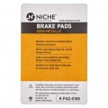 Niche Brake Pad Set For Kawasaki Ninja Zx6r Zx12r Gsxr1000 Zx10r 59100-18851 Front Semi-metallic 4 Pack