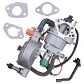 Dual Fuel Carburetor With Gaskets Compatible For Honda Gx360 Gx390 Gx420 188f 190f
