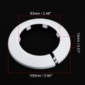 Uxcell 63mm Pipe Cover Decoration Pp Plastic Water Escutcheon White 2pcs