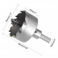Uxcell 55mm Carbide Hole Cutter Tct Saws For 2mm Stainless Steel Sheet Metal