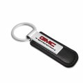 Ipick Image For Gmc Terrain Silver Metal Plate Black Pu Leather Strap Key Chain Keychain Official Licensed