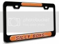 Silly Boys Basketball Bl 3d Metal License Plate Frame Auto Suv Truck Tag Holder Z97 