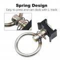 Hoypeyfiy L-track Kit Pack Of 4 6 With Steel Ring Fittings Heavy Duty Aluminum Tie Down System For Trucks Pickups Trailers