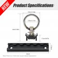 Hoypeyfiy L-track Kit Pack Of 4 6 With Steel Ring Fittings Heavy Duty Aluminum Tie Down System For Trucks Pickups Trailers