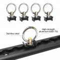 Hoypeyfiy L-track Kit Pack Of 4 6 With Steel Ring Fittings Heavy Duty Aluminum Tie Down System For Trucks Pickups Trailers