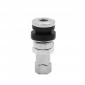 Uxcell 6pcs Silver Tone Aluminum Alloy Motorcycle Tubeless Tire Tyre Valve Stems W Cap